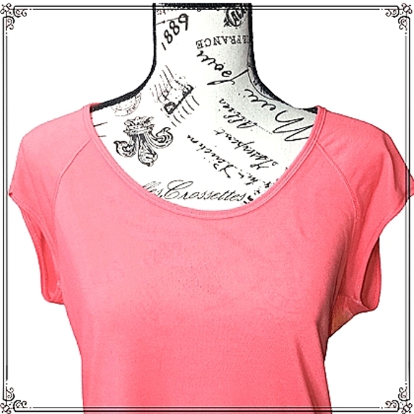 Under Armour Bright Orange Work Out Running Tee Shirt Size Medium - Picture 3 of 10